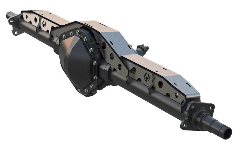 Modular Truss End Axle Truss by Artec Industries, black steel housing with bolt-on mounting plates