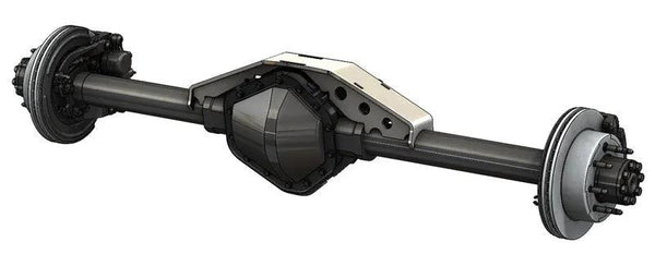 Artec Industries 14-Bolt Rear Short Truss Axle Truss, black tubes with silver center section