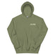 4Link4WD More Trail Time Hoodie olive green with front chest logo