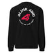 4Link4WD Premium heavyweight long sleeve shirt black with circular white logo and red graphic on back