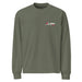 4Link4WD Premium heavyweight crew-neck long sleeve shirt olive green with chest logo