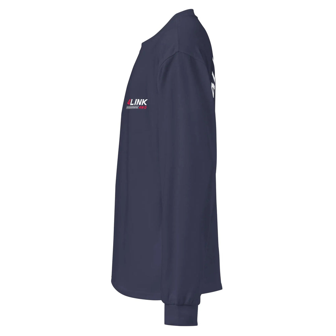 4Link4WD navy heavyweight long-sleeve shirt with sleeve logo