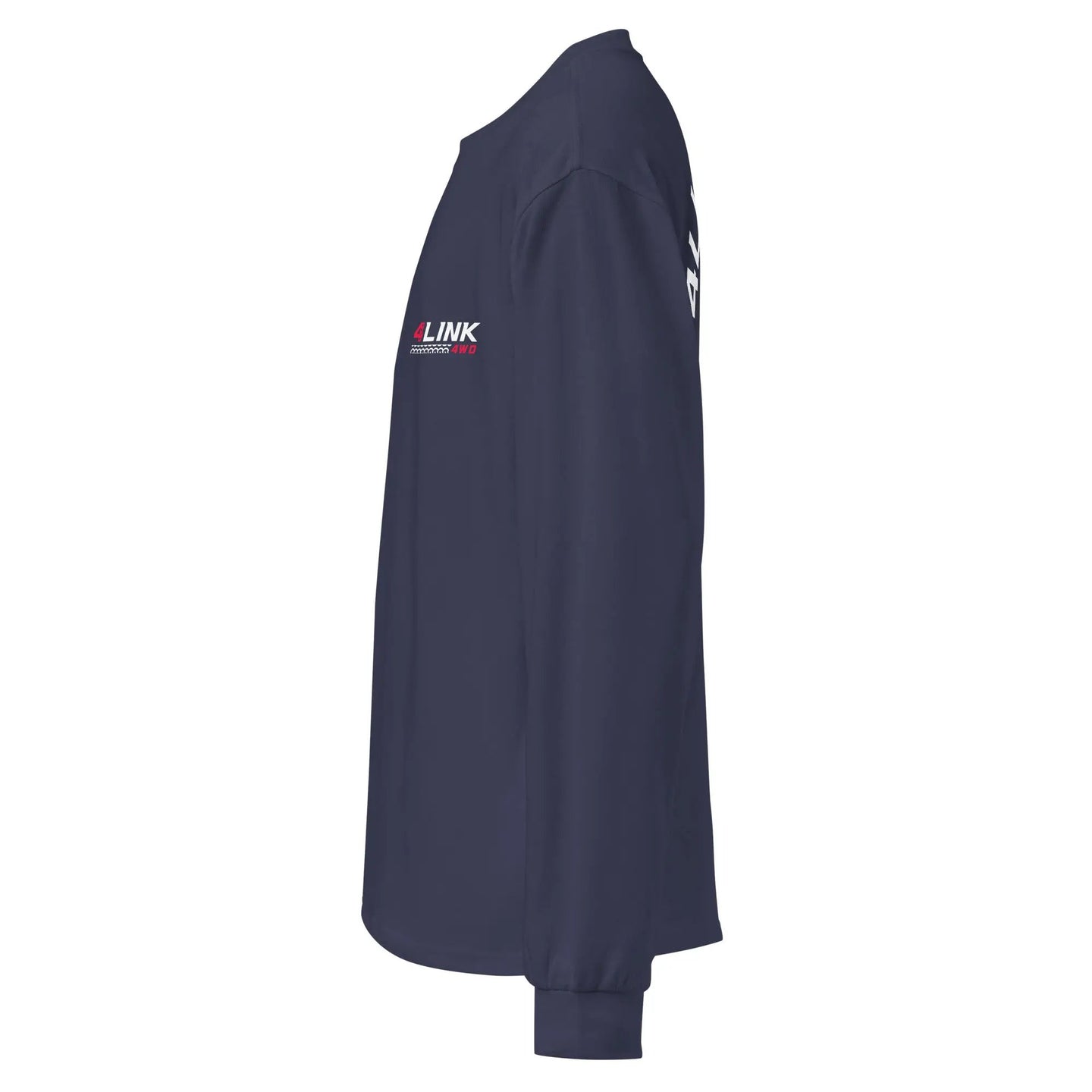 4Link4WD navy heavyweight long-sleeve shirt with sleeve logo