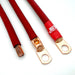 Big7Kits battery cable replacement harness with red cables and copper lug terminals for Jeep Grand Cherokee ZJ