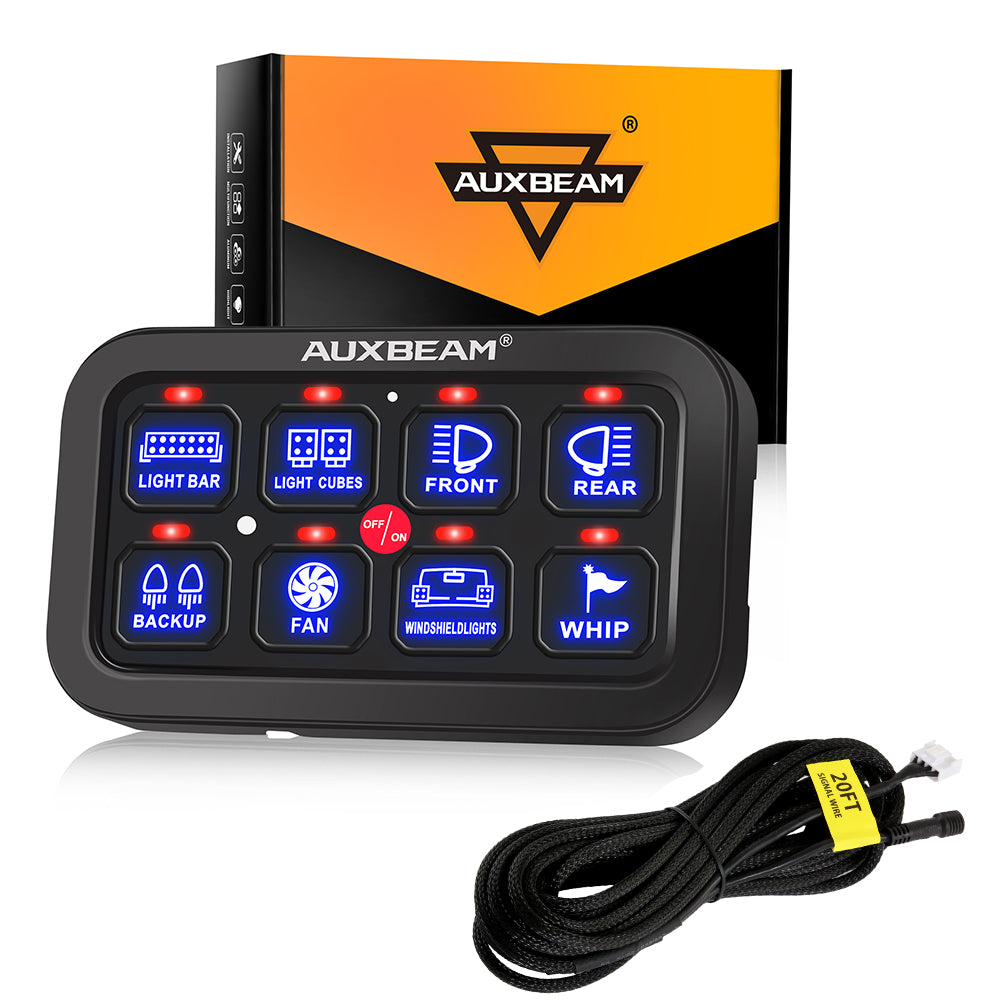 Switch Panel Kit for Automotive | Auxbeam 8 Gang Switch Panel  | Urban 3D
