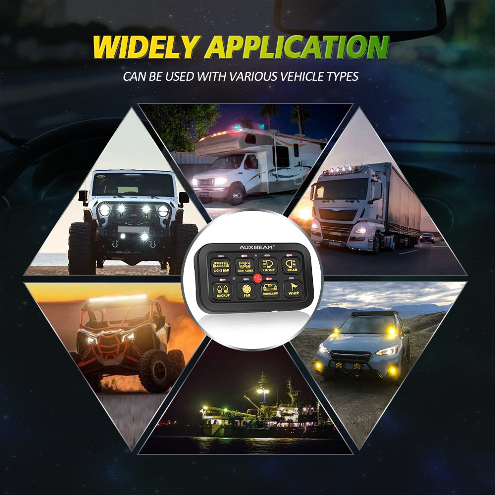 Auxbeam AR-800 RGB Switch Panel | Lighting Control | Urban 3D