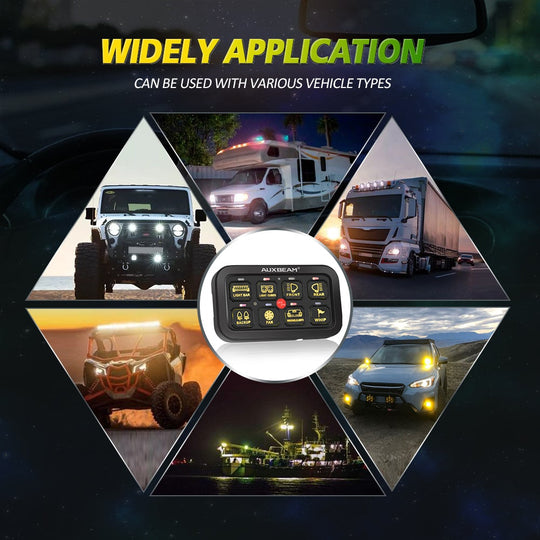 Auxbeam AR-800 RGB Switch Panel | Lighting Control | Urban 3D