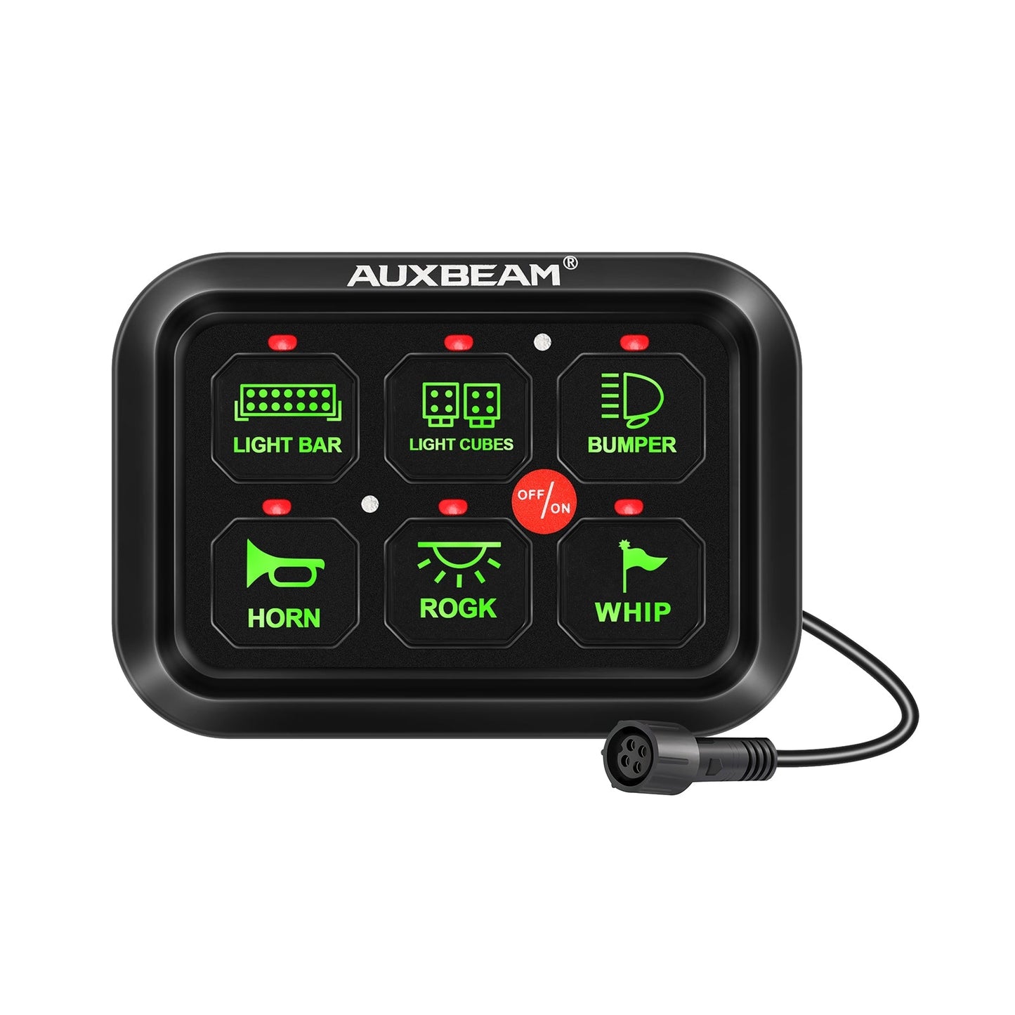Auxbeam 6 Gang Switch Panel for Vehicle Control | Urban 3D