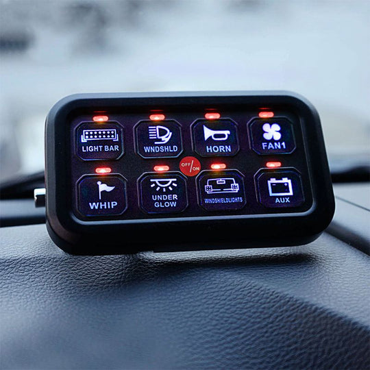 Switch Panel Kit for Automotive | Auxbeam 8 Gang Switch Panel  | Urban 3D
